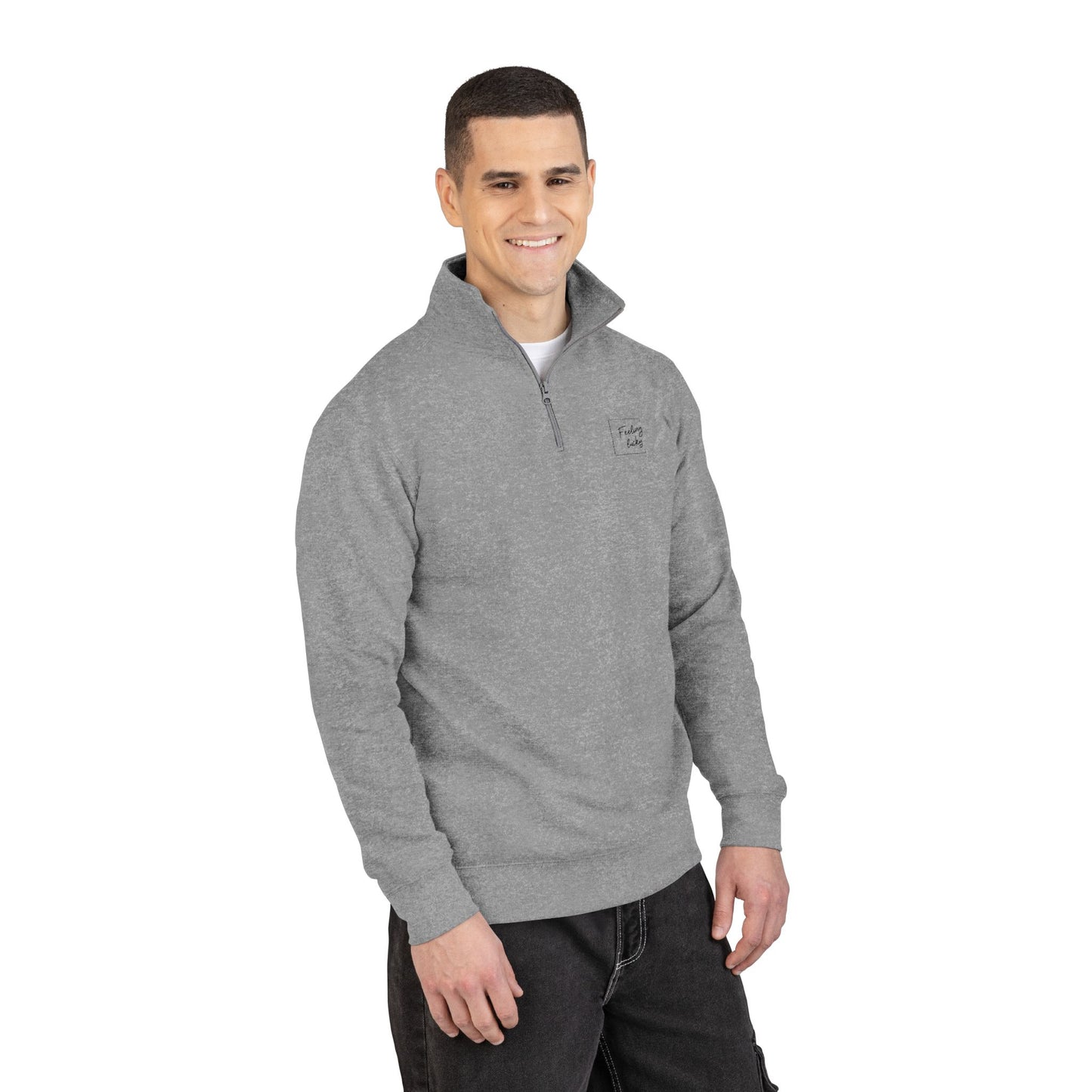 Motivational Unisex Fleece Pullover with Embroidery