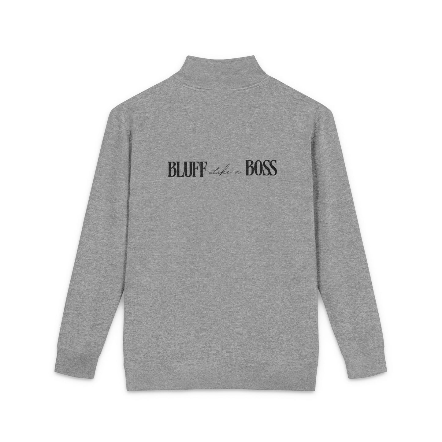 Motivational Unisex Fleece Pullover with Embroidery