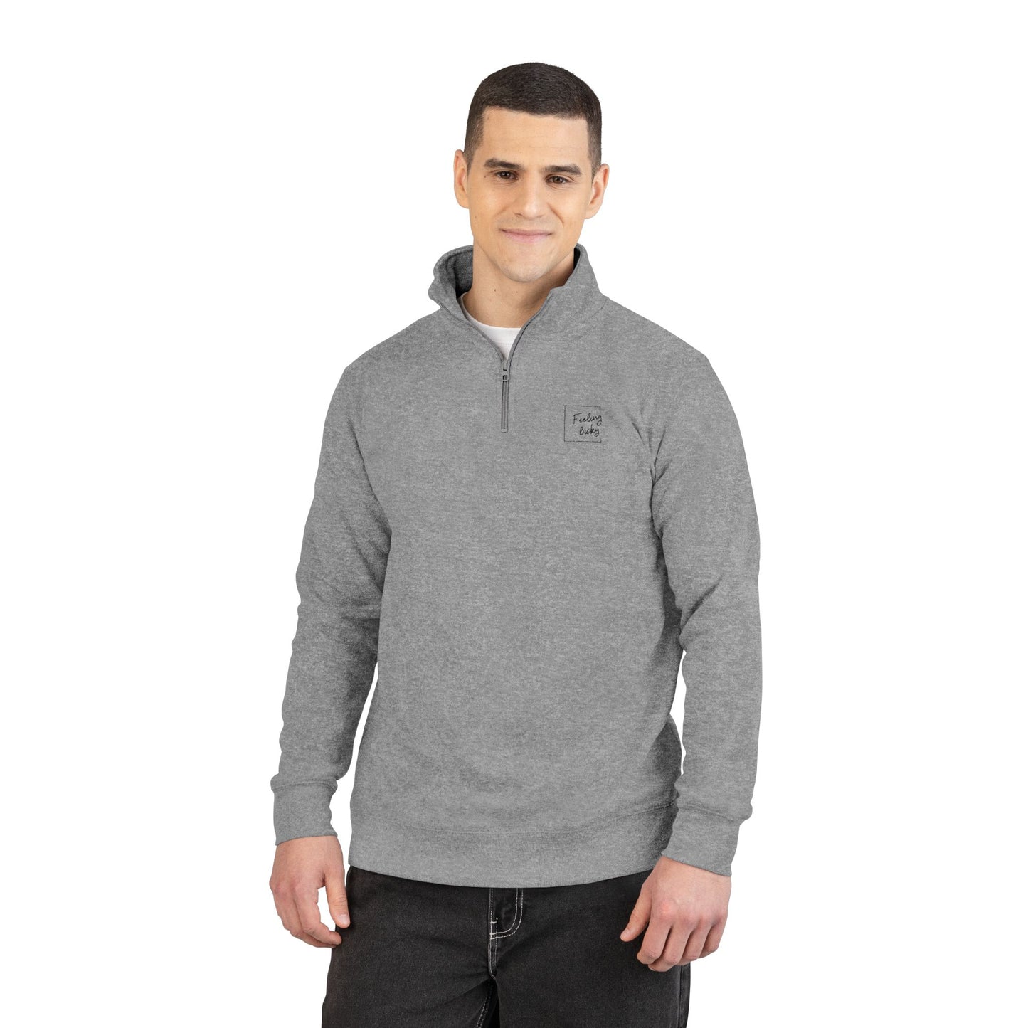 Motivational Unisex Fleece Pullover with Embroidery