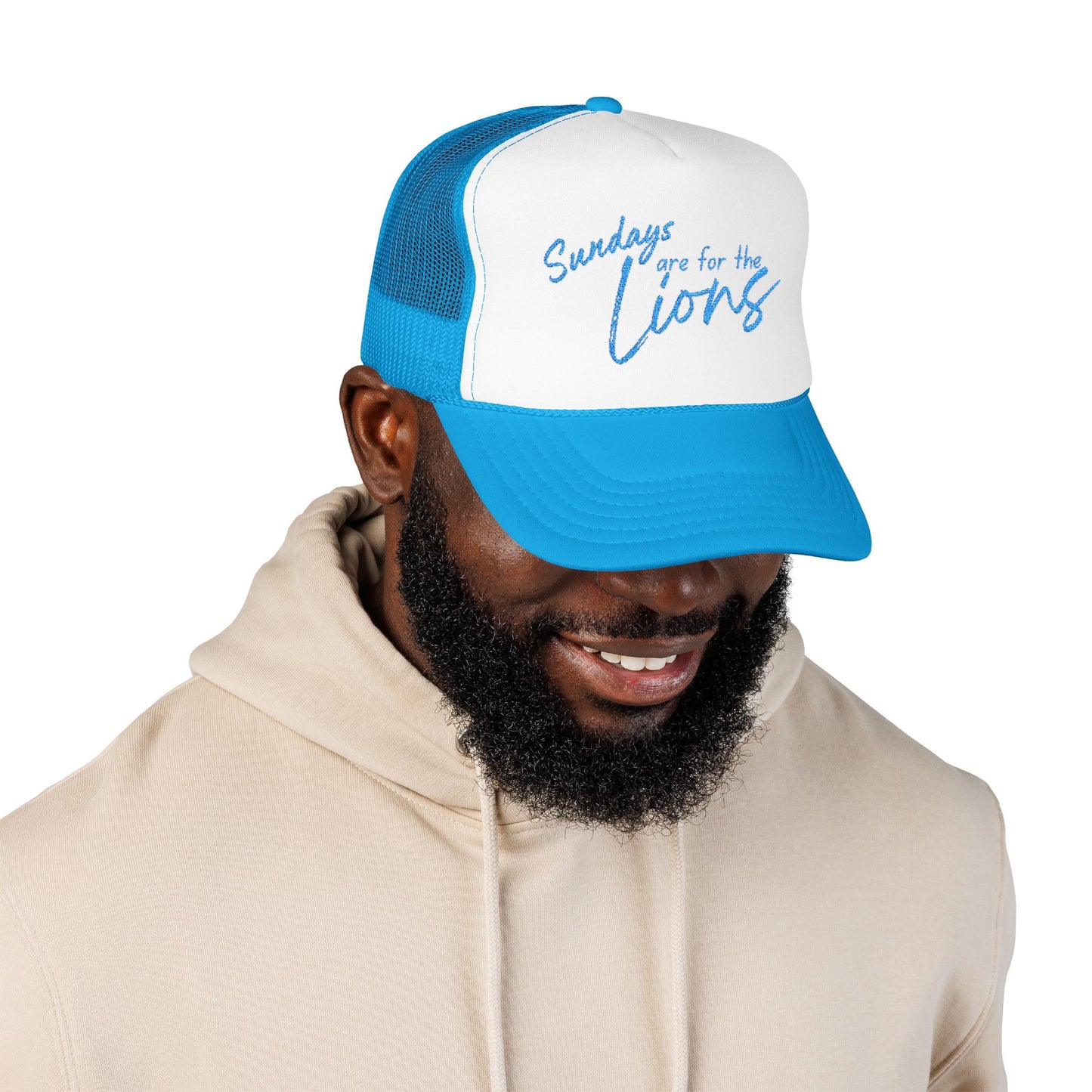 Sundays Are for the Lions Foam Trucker Hat