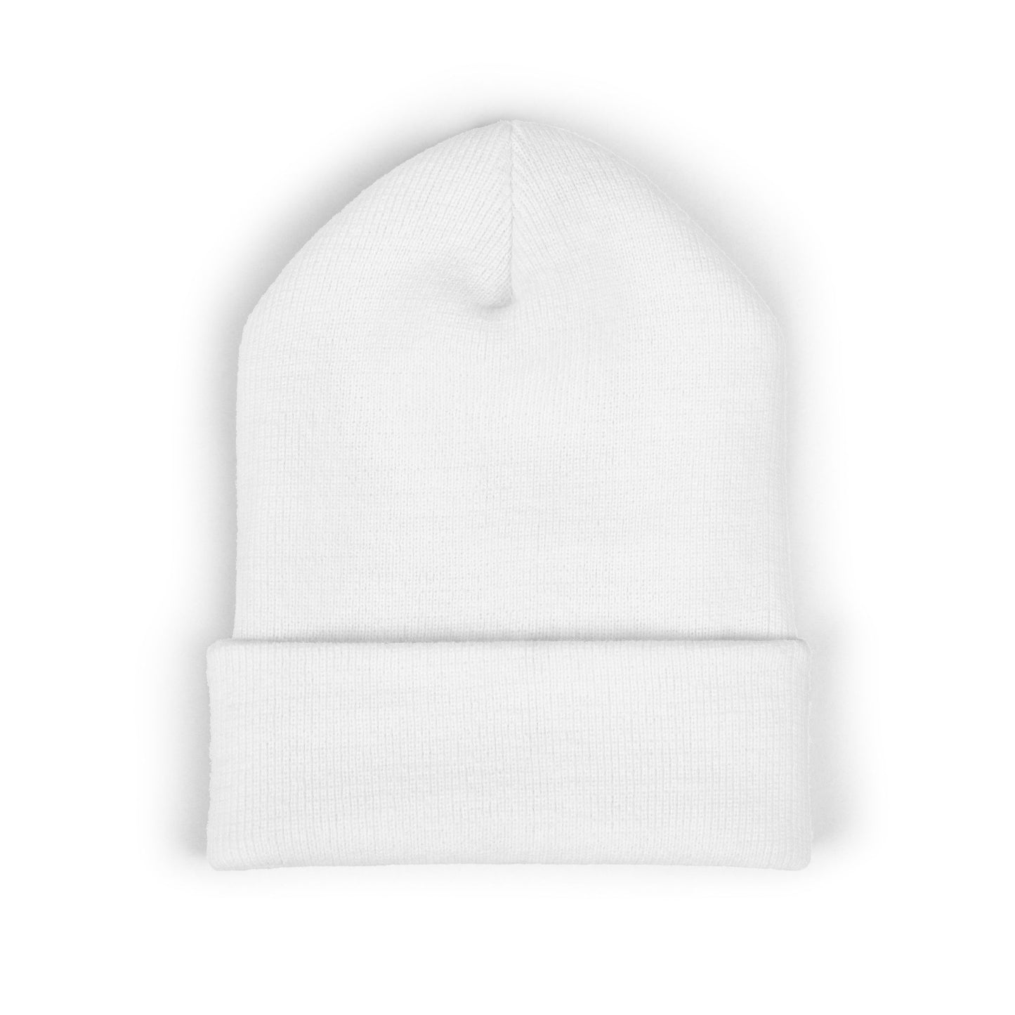 Get It In Bad Classic Cuffed Beanie - Stylish White Knit Hat