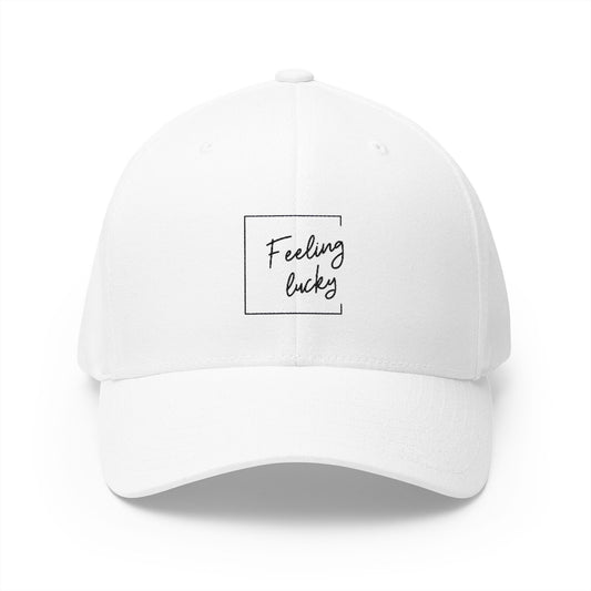 Feeling Lucky Embroidered Cap - Closed-Back Structured Hat