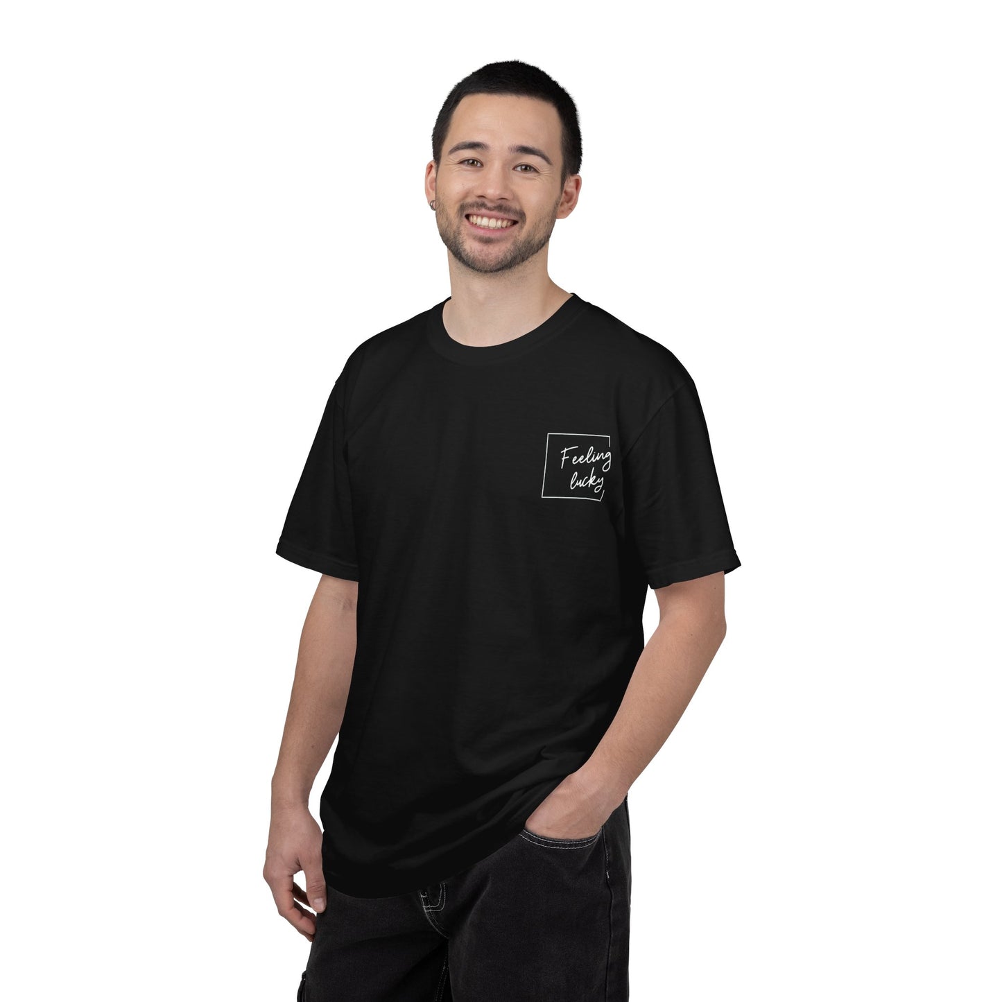 Poker Strategy T-Shirt — GTO Game Theory Map Tee (Feeling Lucky)
