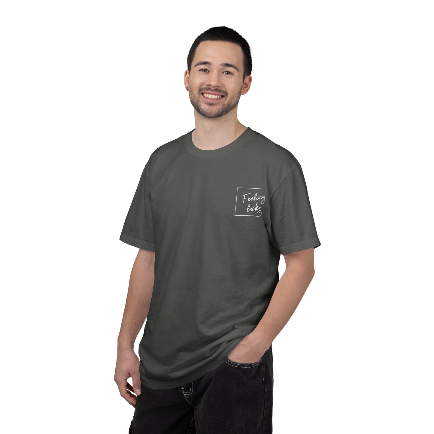 Poker Strategy T-Shirt — GTO Game Theory Map Tee (Feeling Lucky)