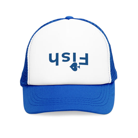 Fishing Lover's Mesh Cap - Fun Hat for Anglers with 'Fish' Design